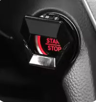 Black push start button cover